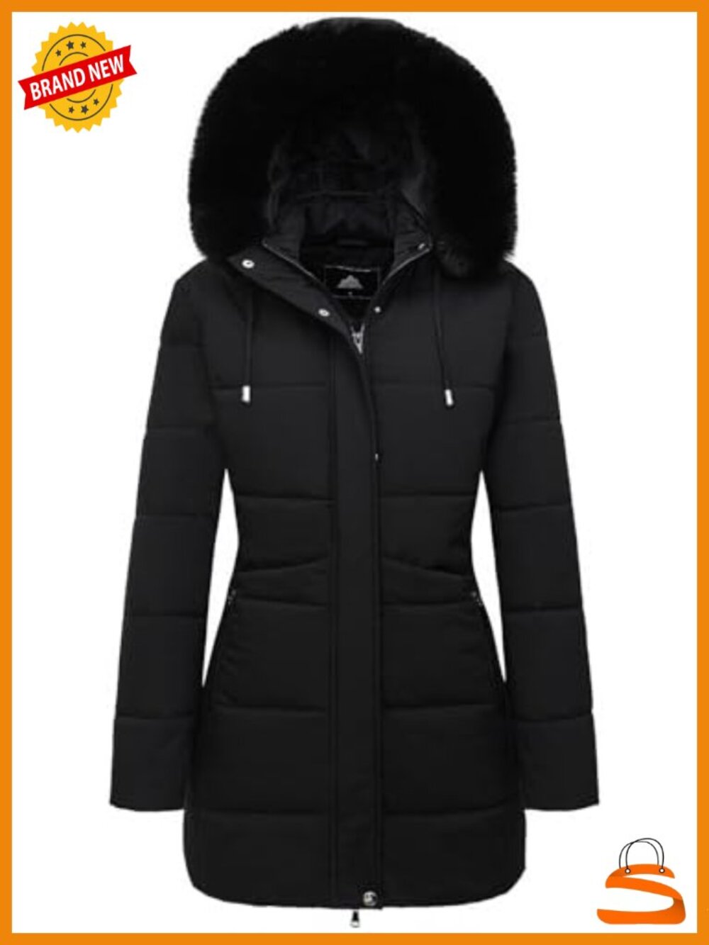 Women's Warm Winter Puffer Coat Waterproof Long Down Jacket